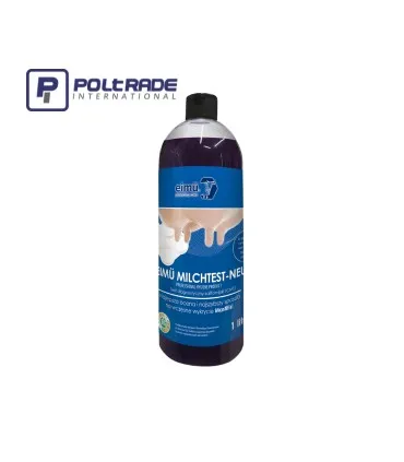 Butelka z płynem do testowania mleka